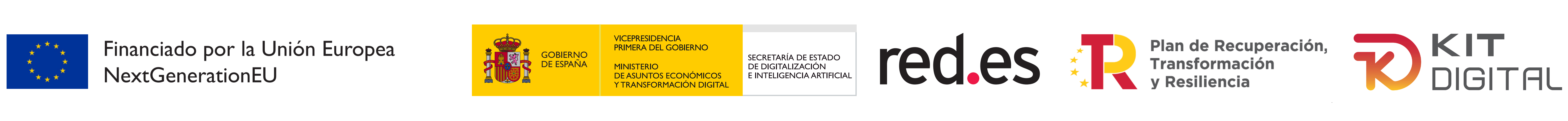 Logos del Programa Kit Digital, sitio web financiado por la Unión Europea NextGenerationEU